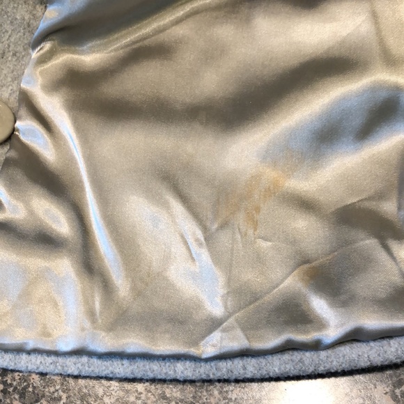 LL Bean gray wool/cashmere blend pea coat size P12 - Picture 8 of 10